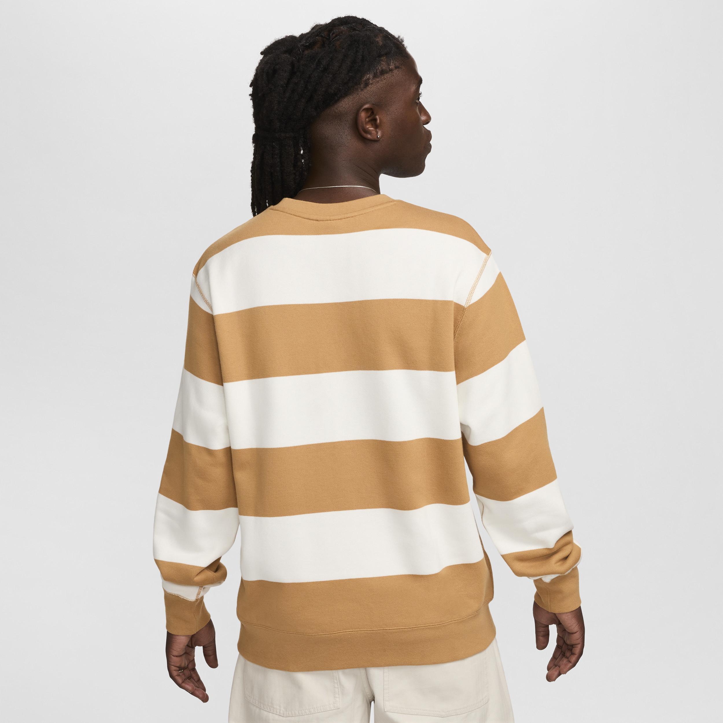 Nike Club Fleece Men's Striped Heavyweight French Terry Crew Product Image