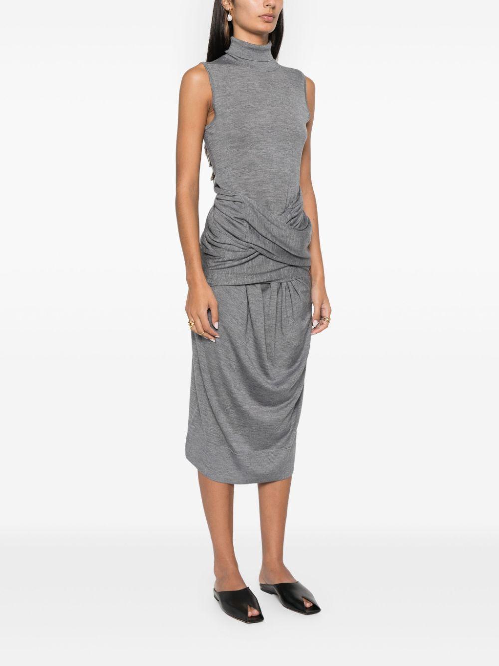 draped midi dress Product Image