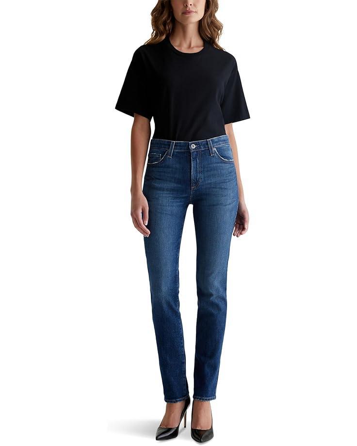 Women's AG Jeans Mari Mid-Rise Slim Straight Jeans in Mykonos Product Image