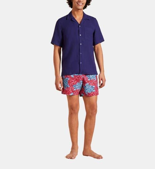 Mens Garment-Dyed Linen Camp Shirt Product Image