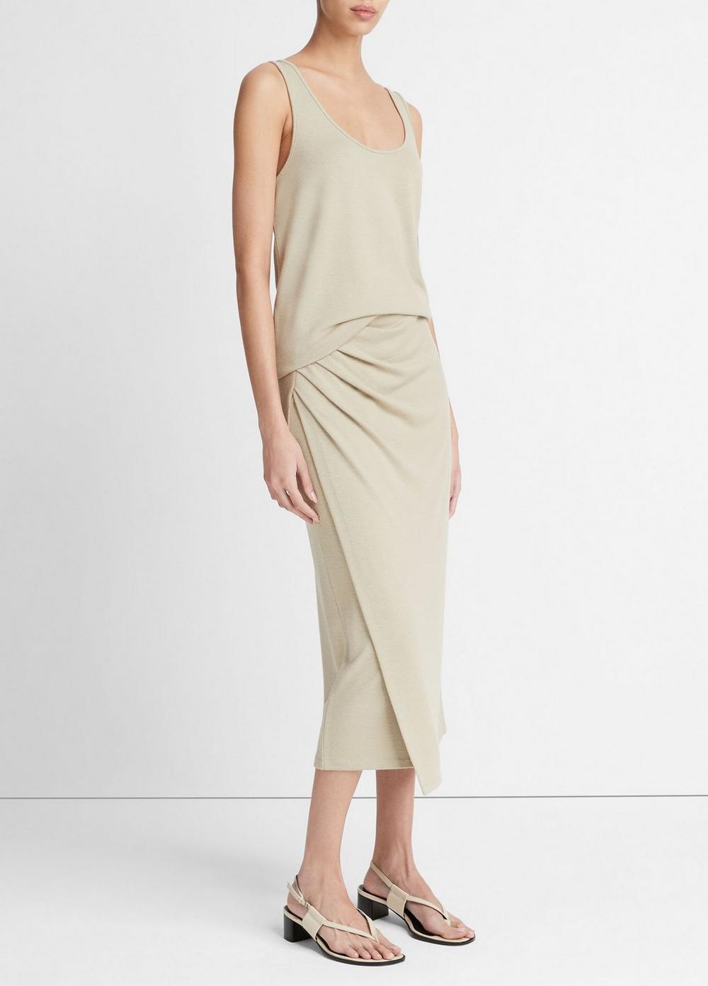 Womens Side-drape Skirt, Sepia, Size XXS Vince Product Image
