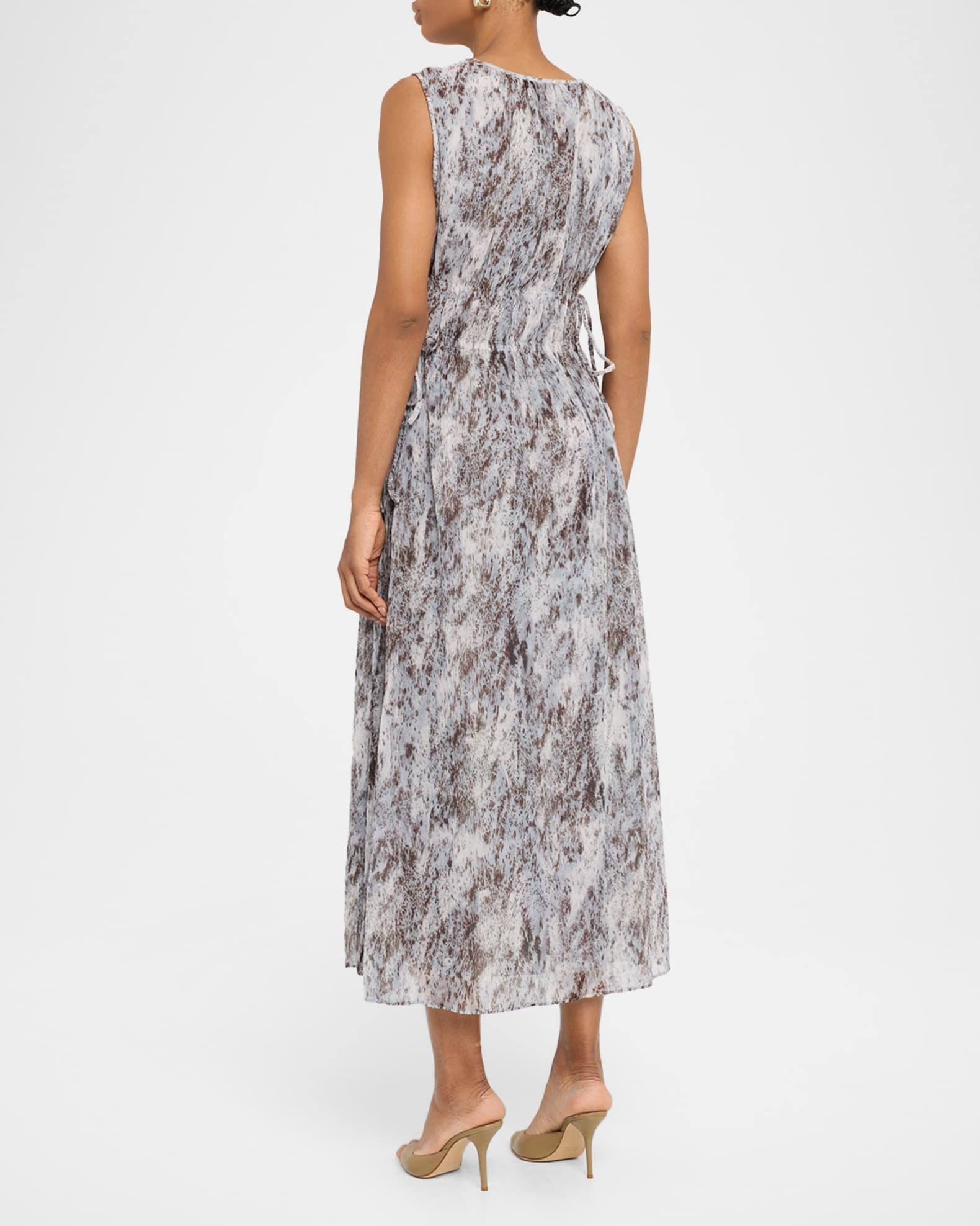 Sleeveless Gathered Waist Midi Dress Product Image