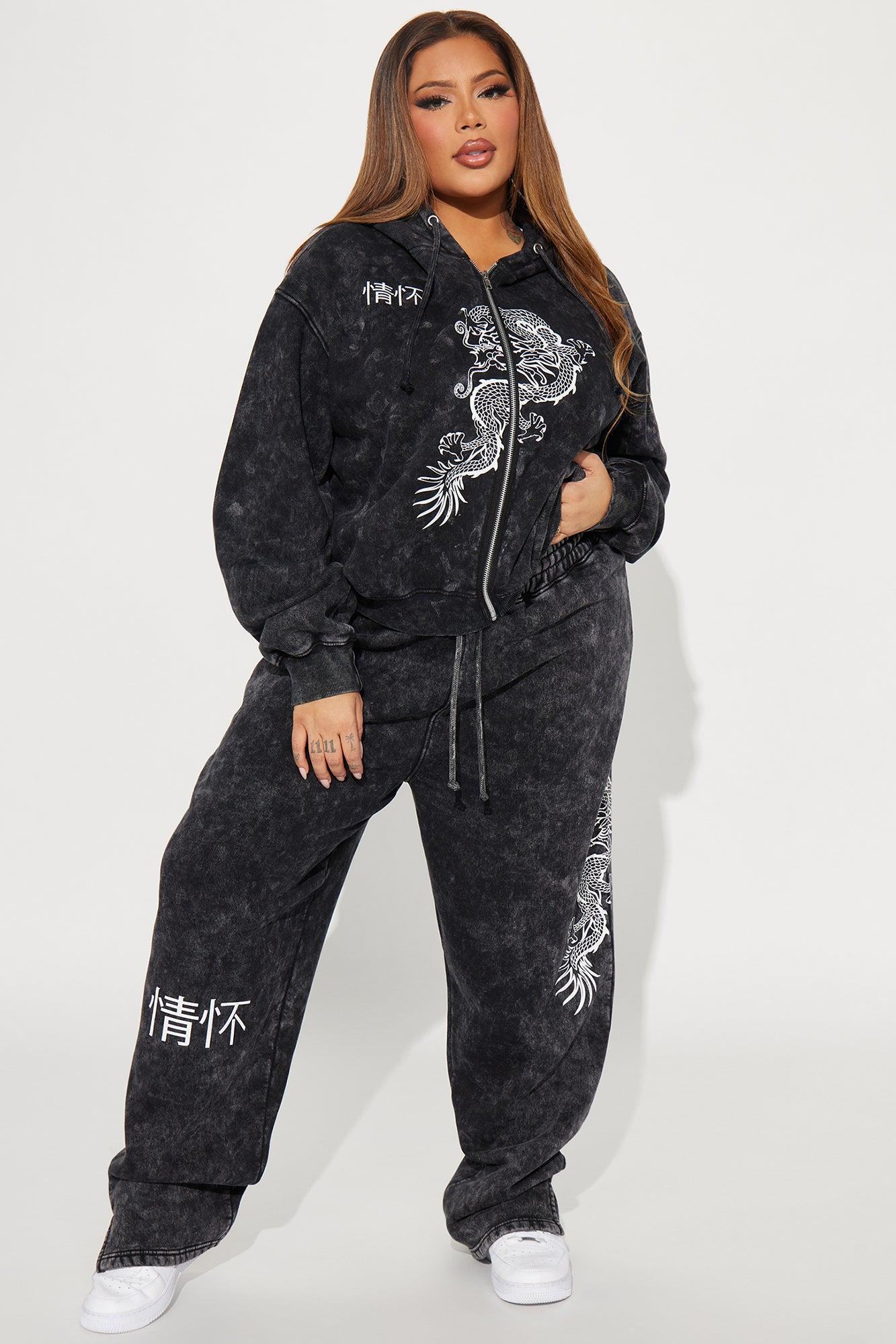 No Hard Feelings Pant Set - Charcoal Product Image