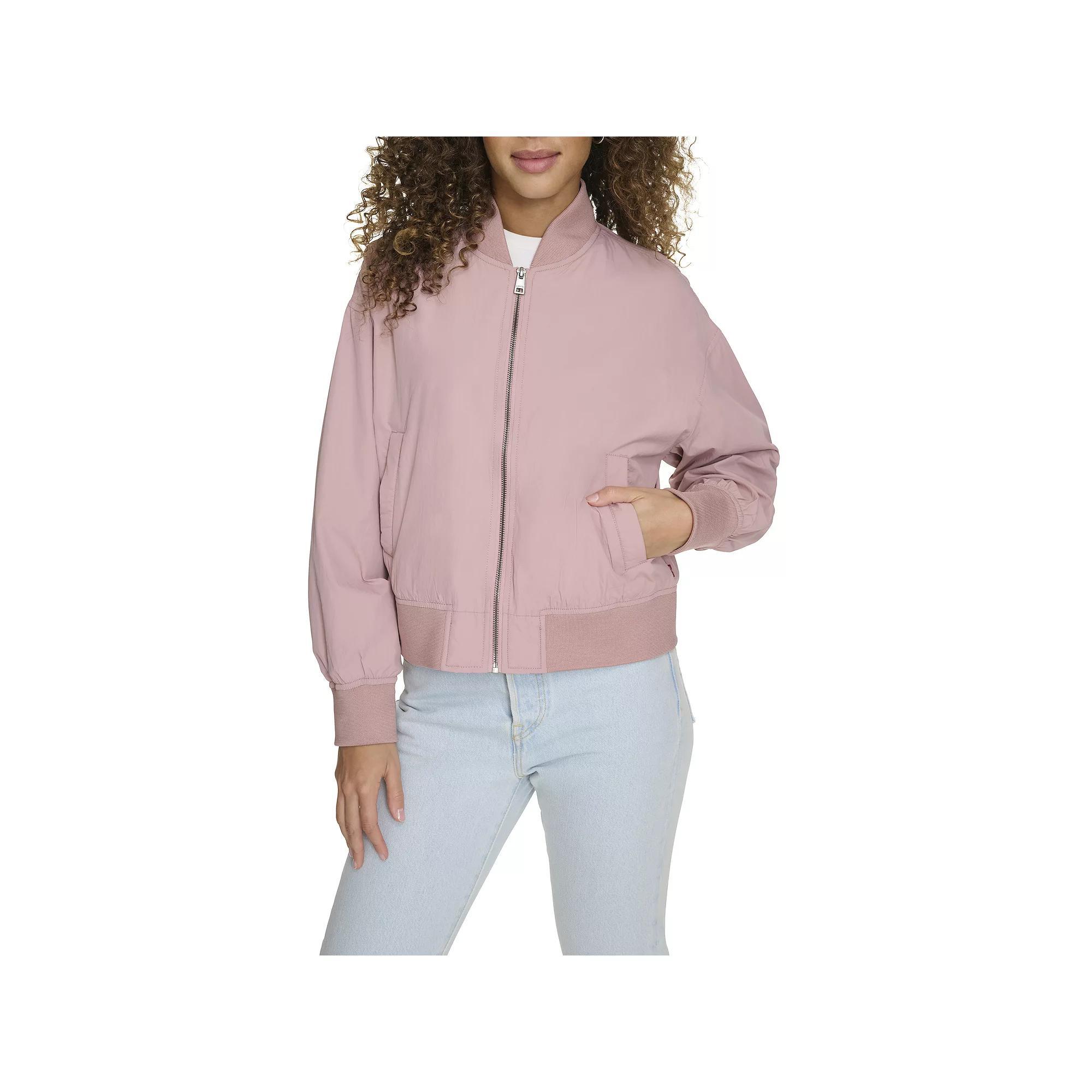 Women's Levi's® Relaxed Bomber Jacket, Size: XS, Dusty Pink Product Image