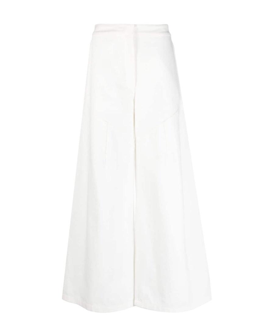 JIL SANDER Wide-leg Cotton Trousers In 102 Product Image