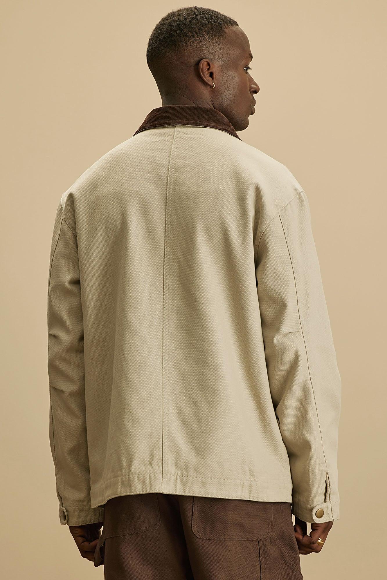 Alexander Utility Canvas Chore Jacket - Off White Product Image