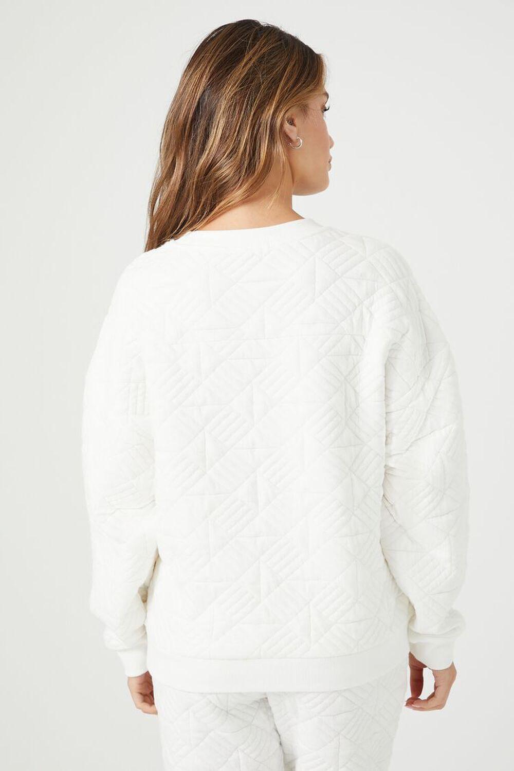 Geo Quilted Jacquard Pullover | Forever 21 Product Image