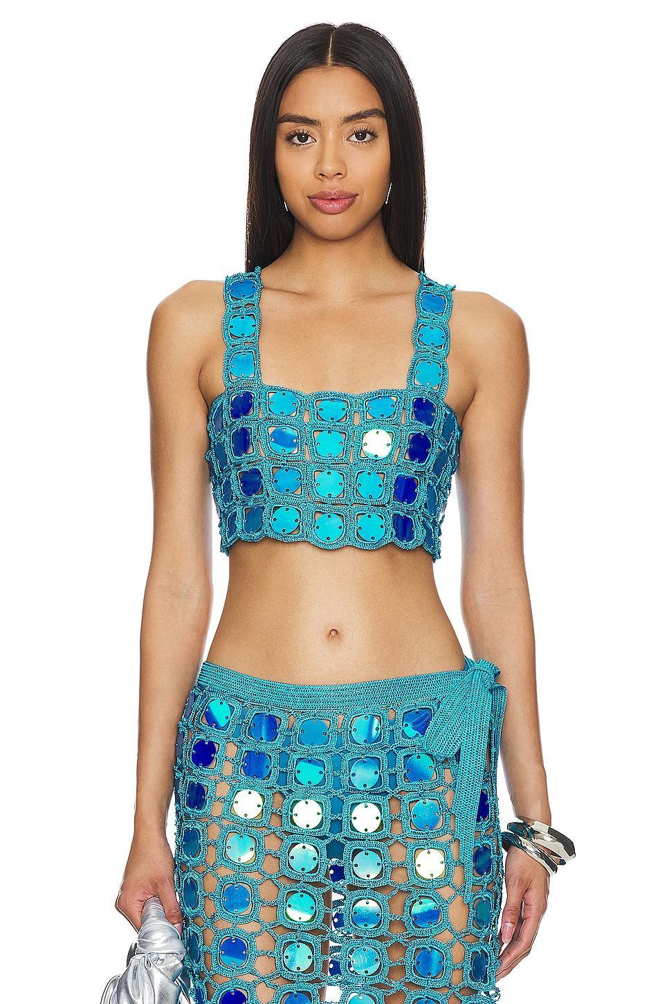 Sequin Crop Top My Beachy Side Product Image