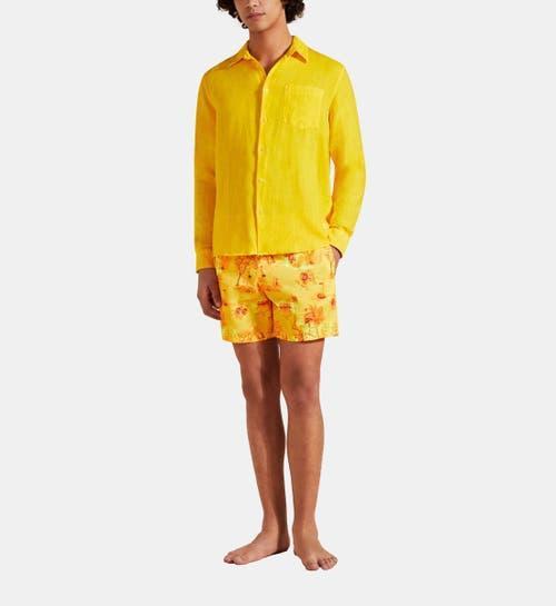 Vilebrequin Linen Solid Classic Fit Shirt Product Image