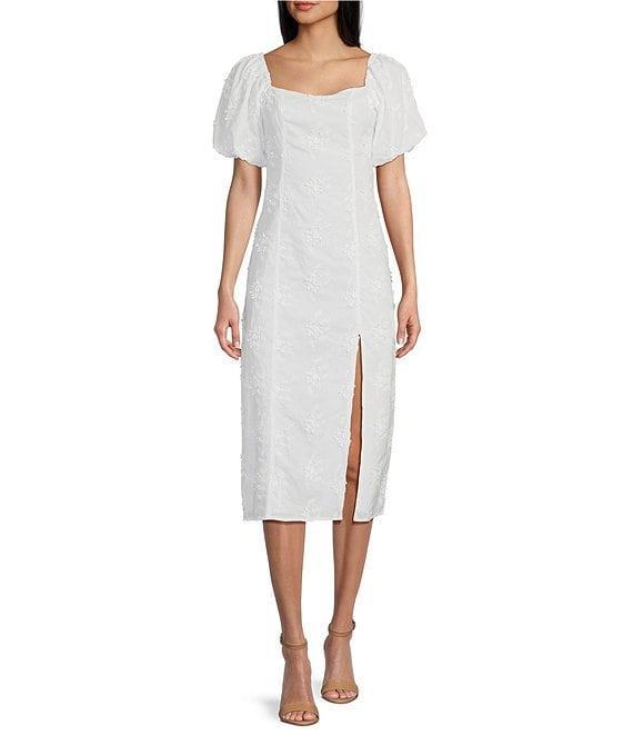 GB Floral Eyelet Midi Dress Product Image