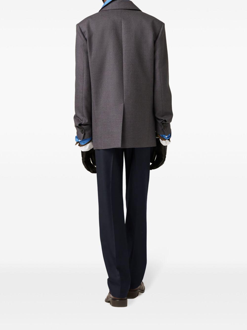 single-breasted gabardine blazer Product Image