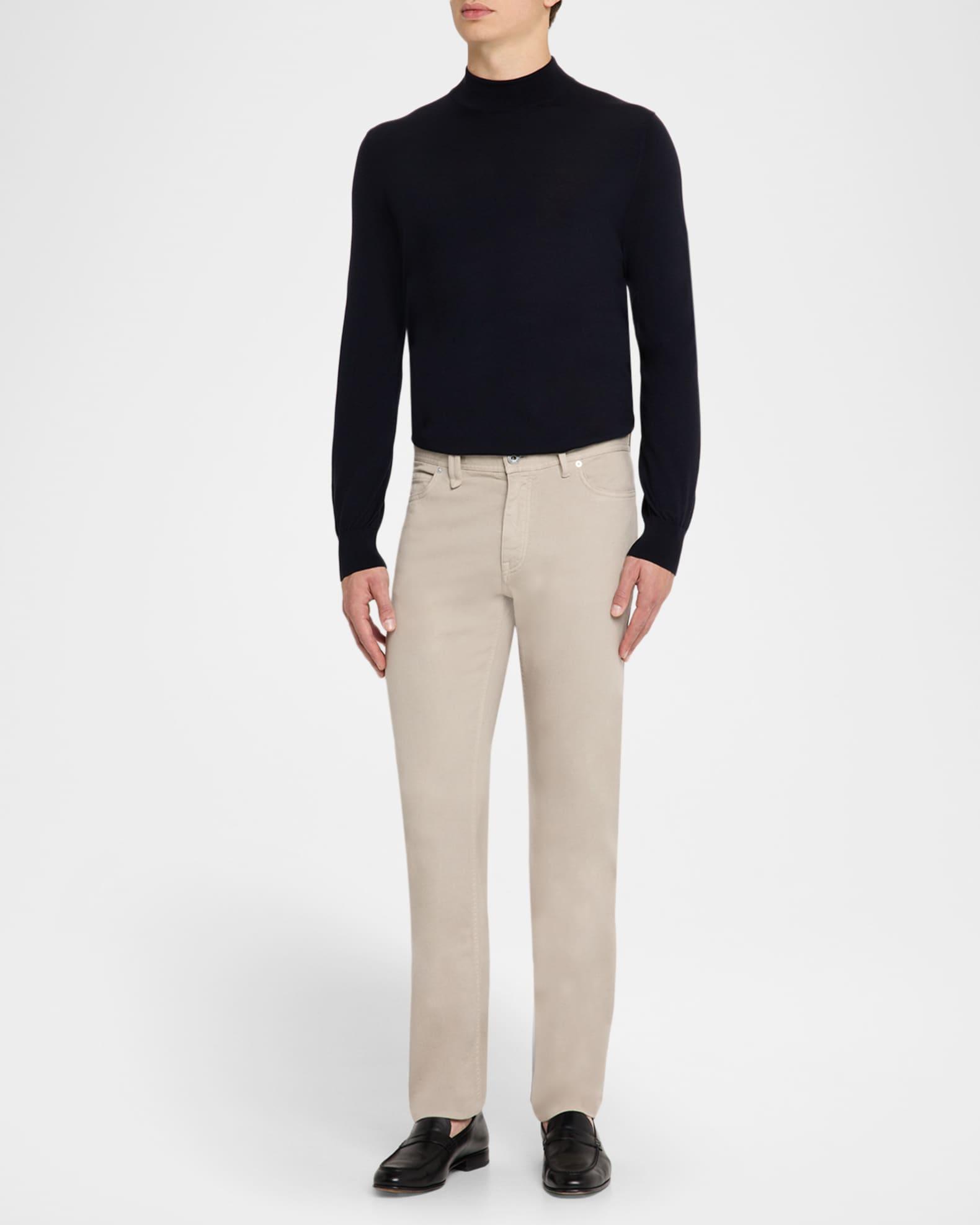 Men's Cotton Denim Five-Pocket Pants Product Image