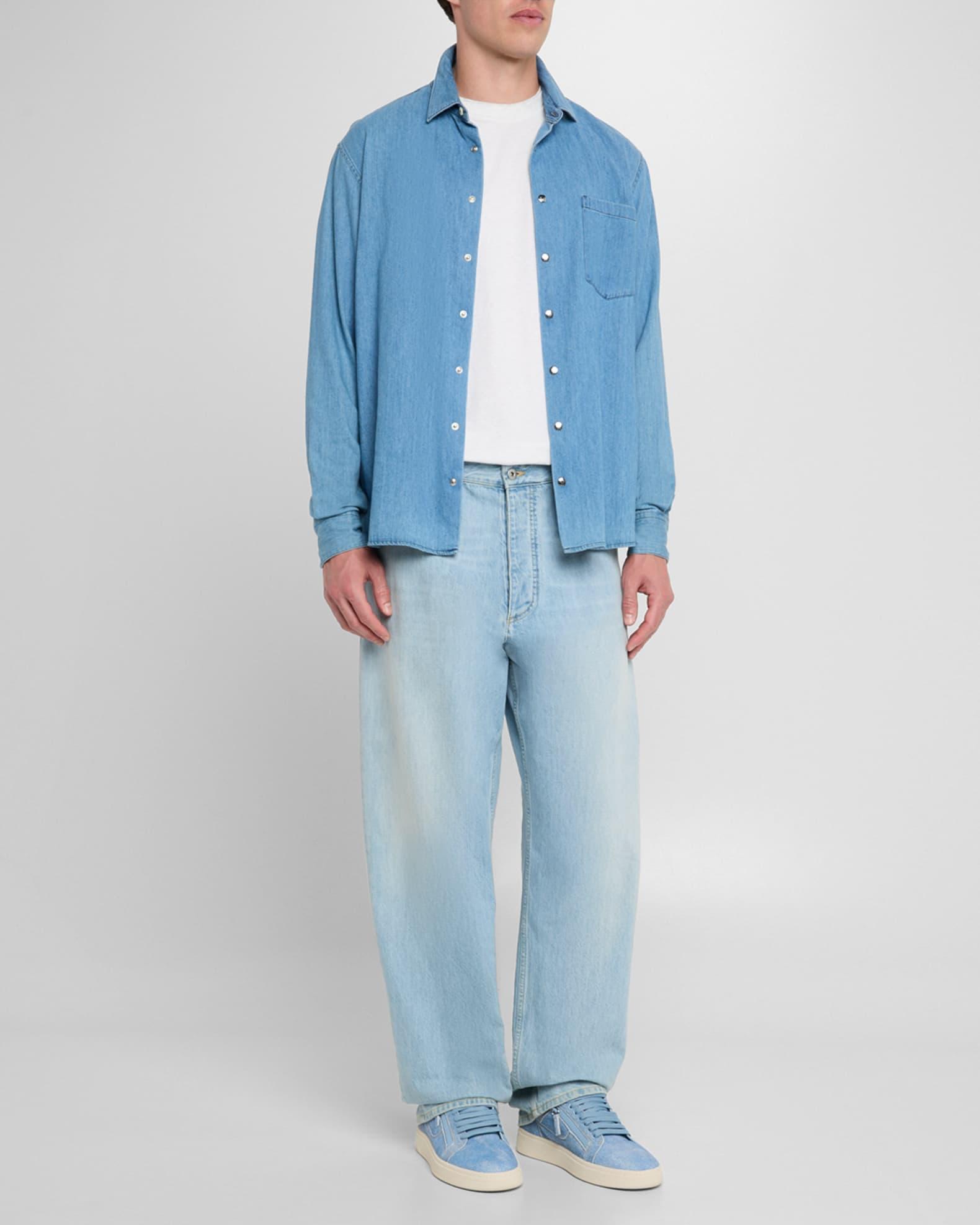 Men's GZ 94 Denim Low-Top Sneakers Product Image