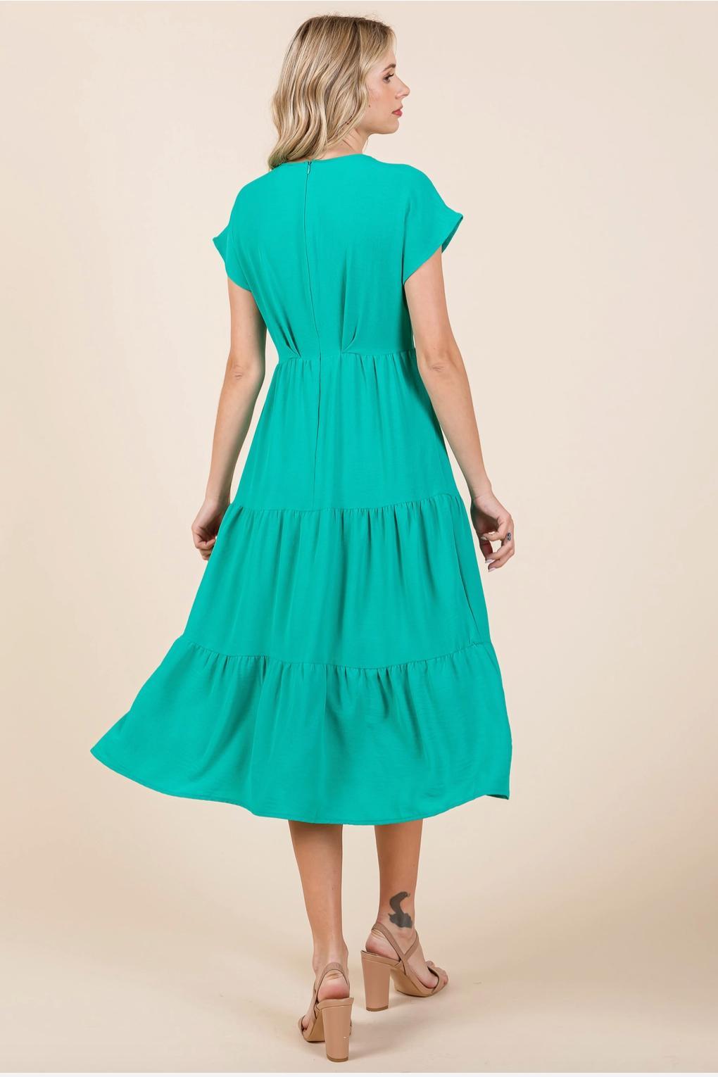 Green Pastures Tiered Dress Product Image