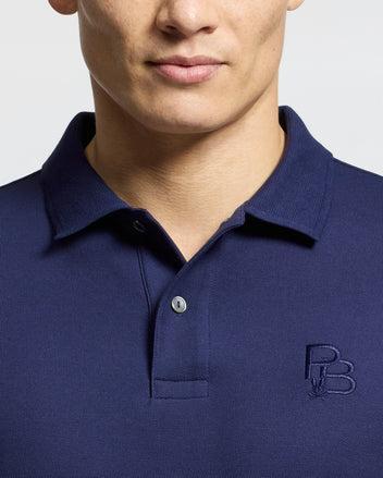 MENS NICHOLSON RIB COLLAR PIQUE POLO - B6K401F200 Product Image