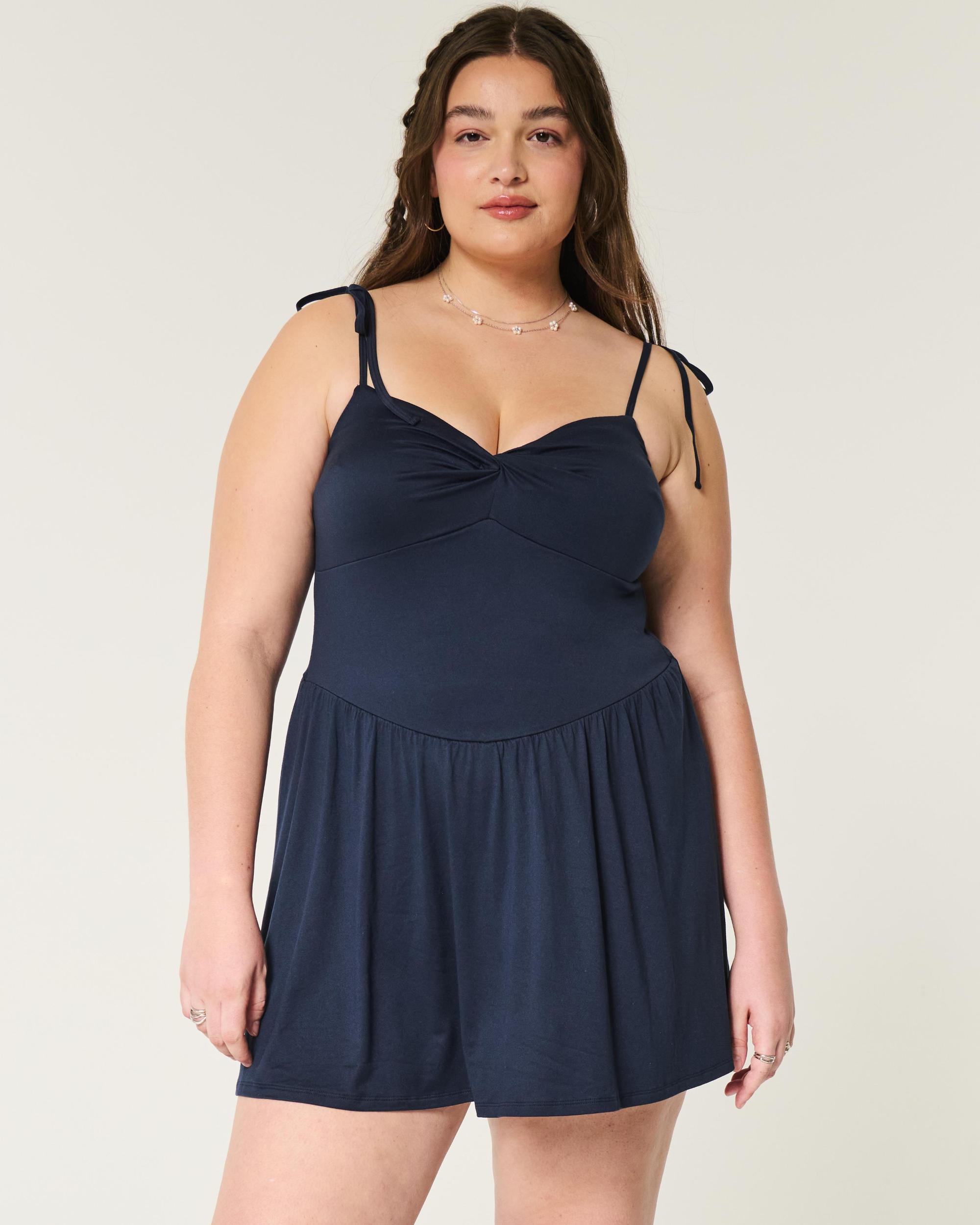 Drop-Waist Knit Mini Dress Product Image