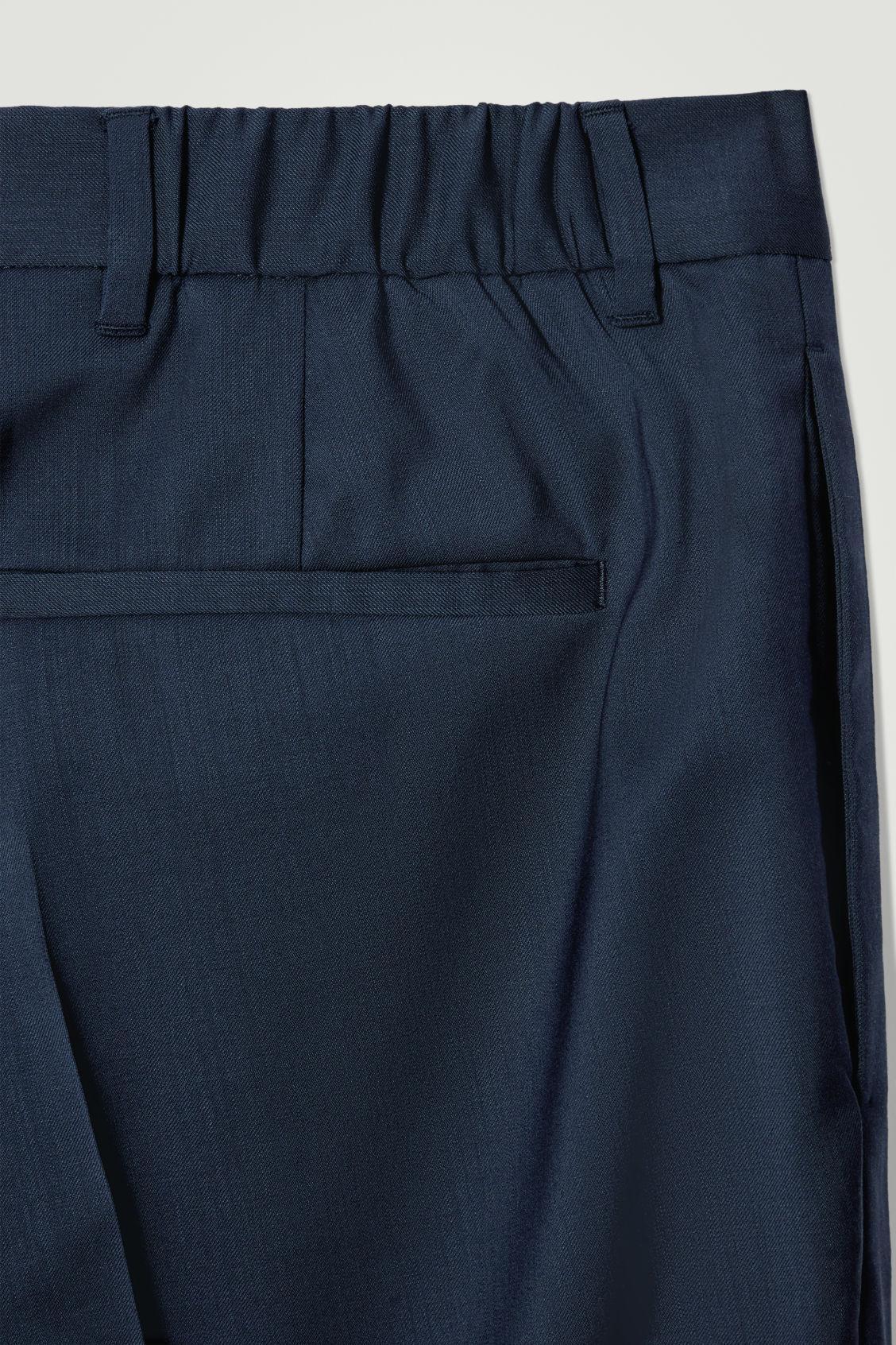 REGULAR WOOL STRAIGHT-LEG PANTS Product Image