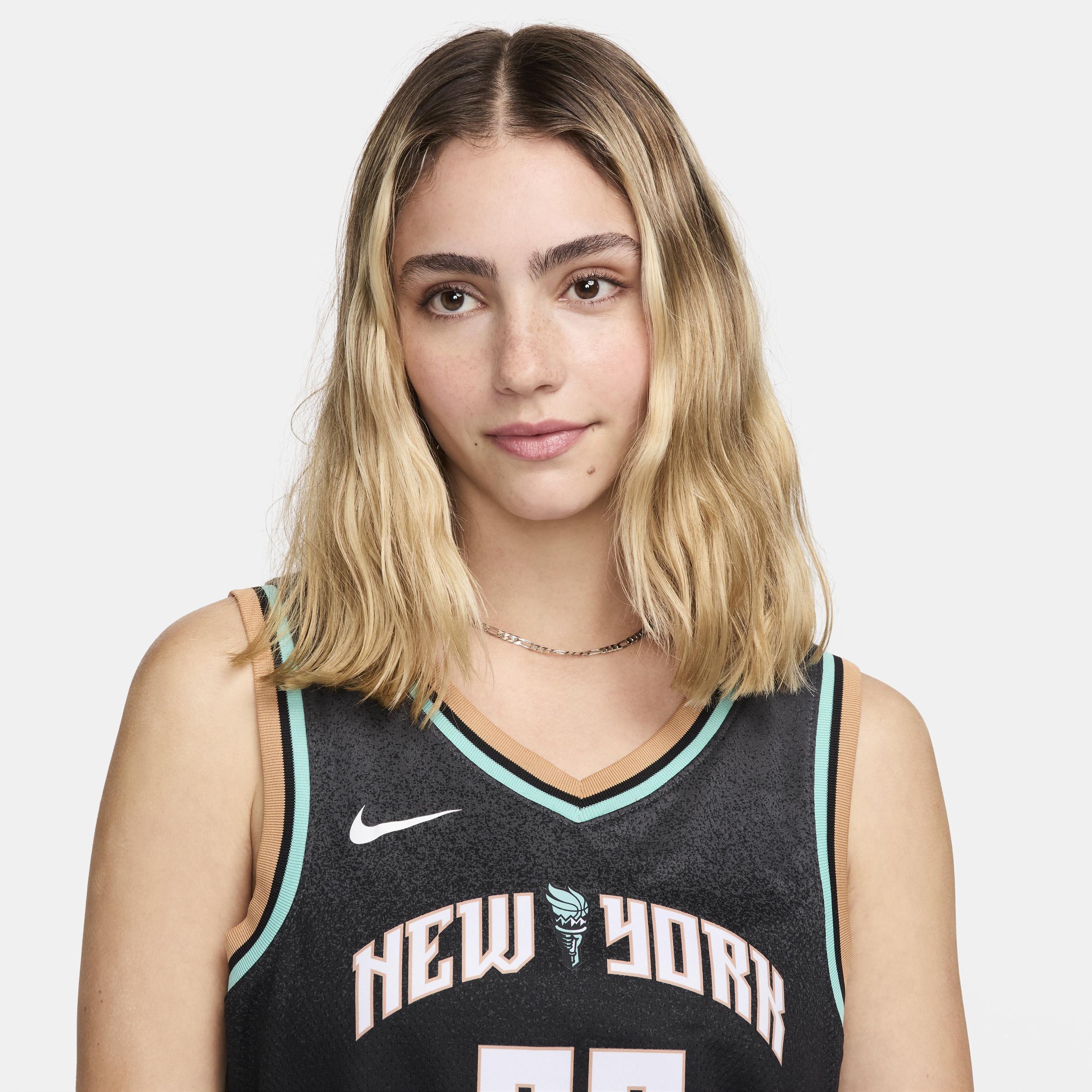 Unisex Nike Sabrina IonescuBlack New York Liberty Explorer Edition Victory Jersey, Womens Product Image