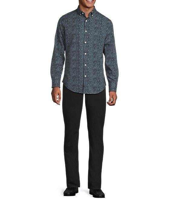 Murano Slim Fit Performance Stretch Floral Print Long Sleeve Woven Shirt Product Image