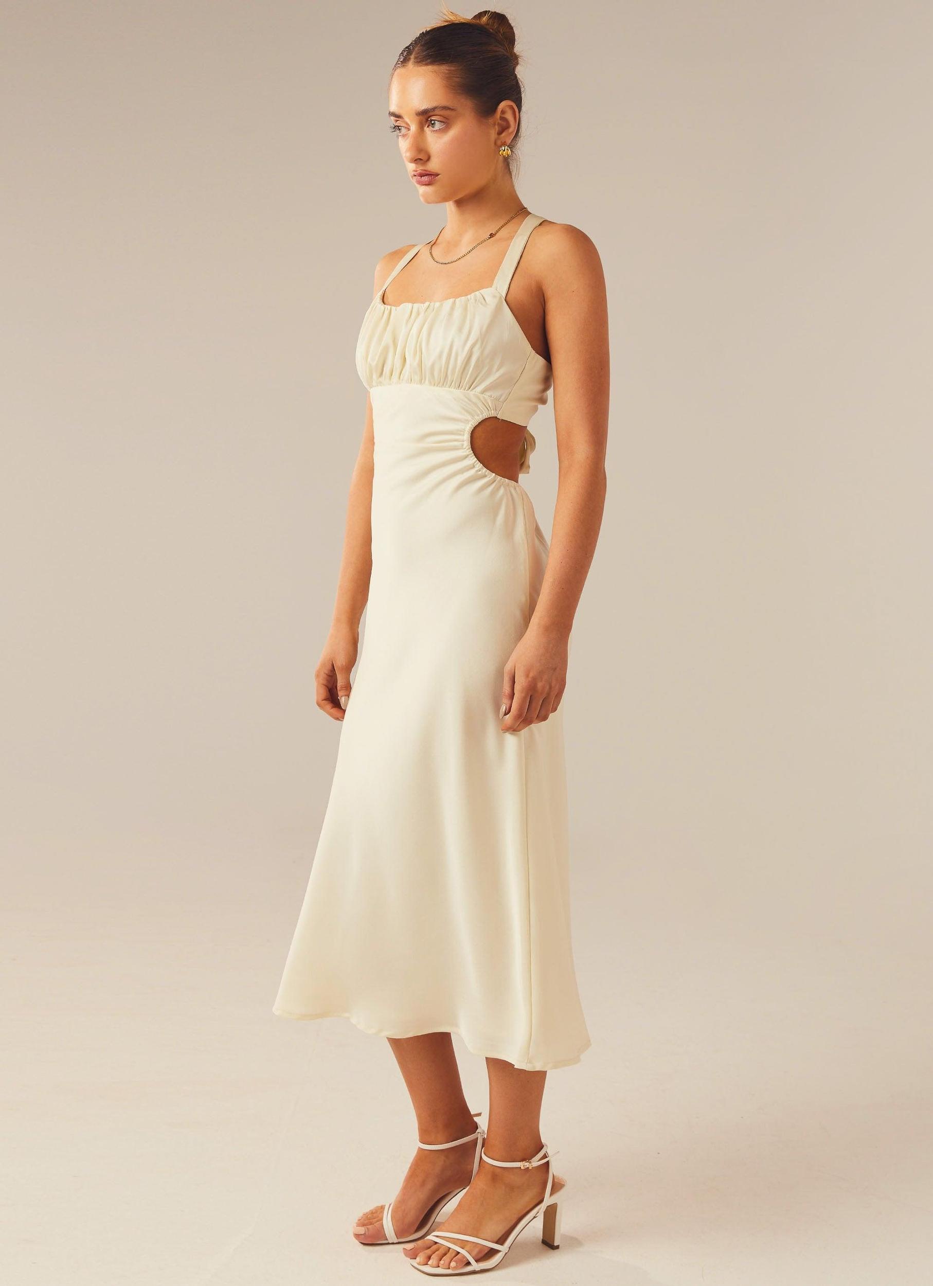 Avery Midi Dress - Ivory Product Image