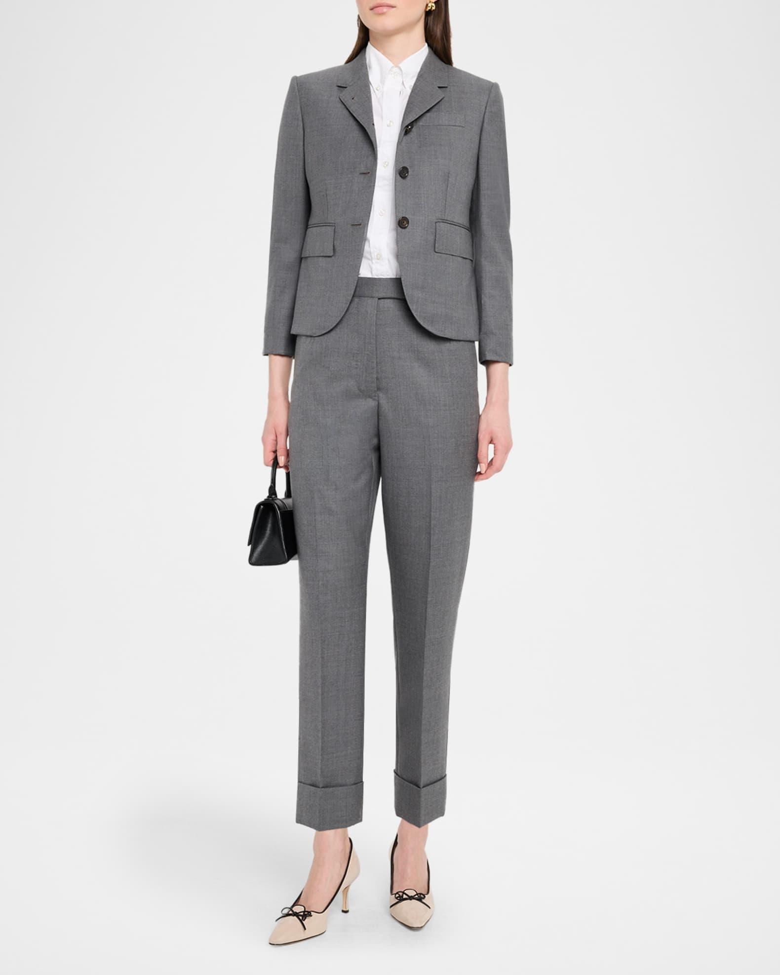 High-Armhole Single-Breasted Twill Sport Coat Product Image