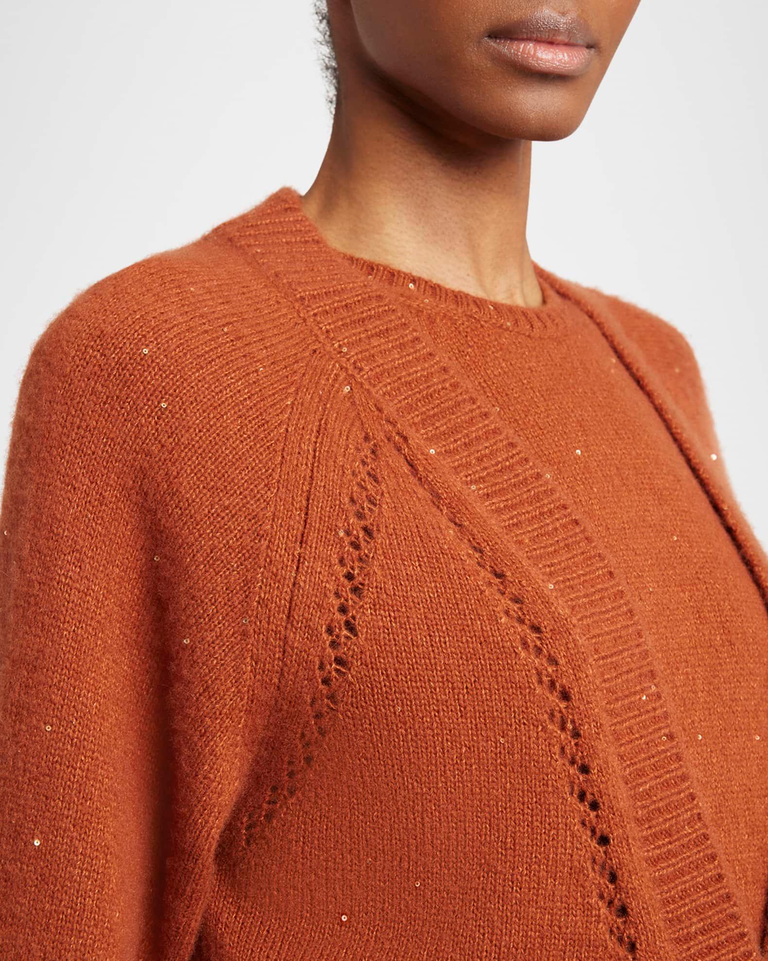 Paillette Cashmere V-Neck Cardigan Product Image