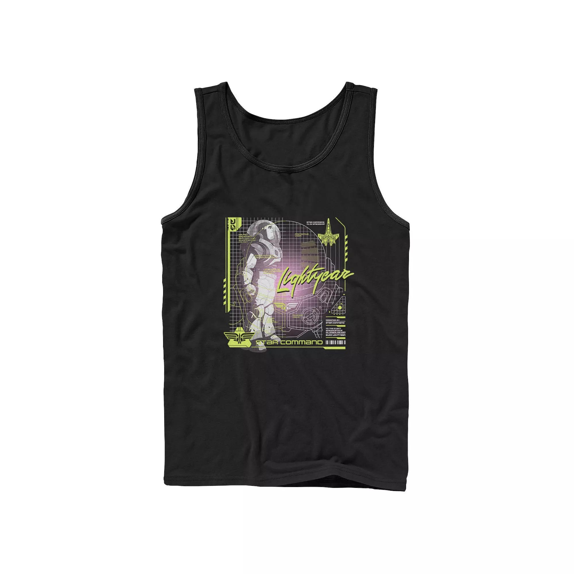 Disney / Pixar's Lightyear Men's Star Command Space Ranger Tank Top, Size: Large, Black Product Image