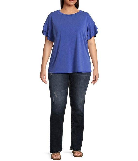 Moa Moa Plus Flutter Sleeve T-Shirt Product Image