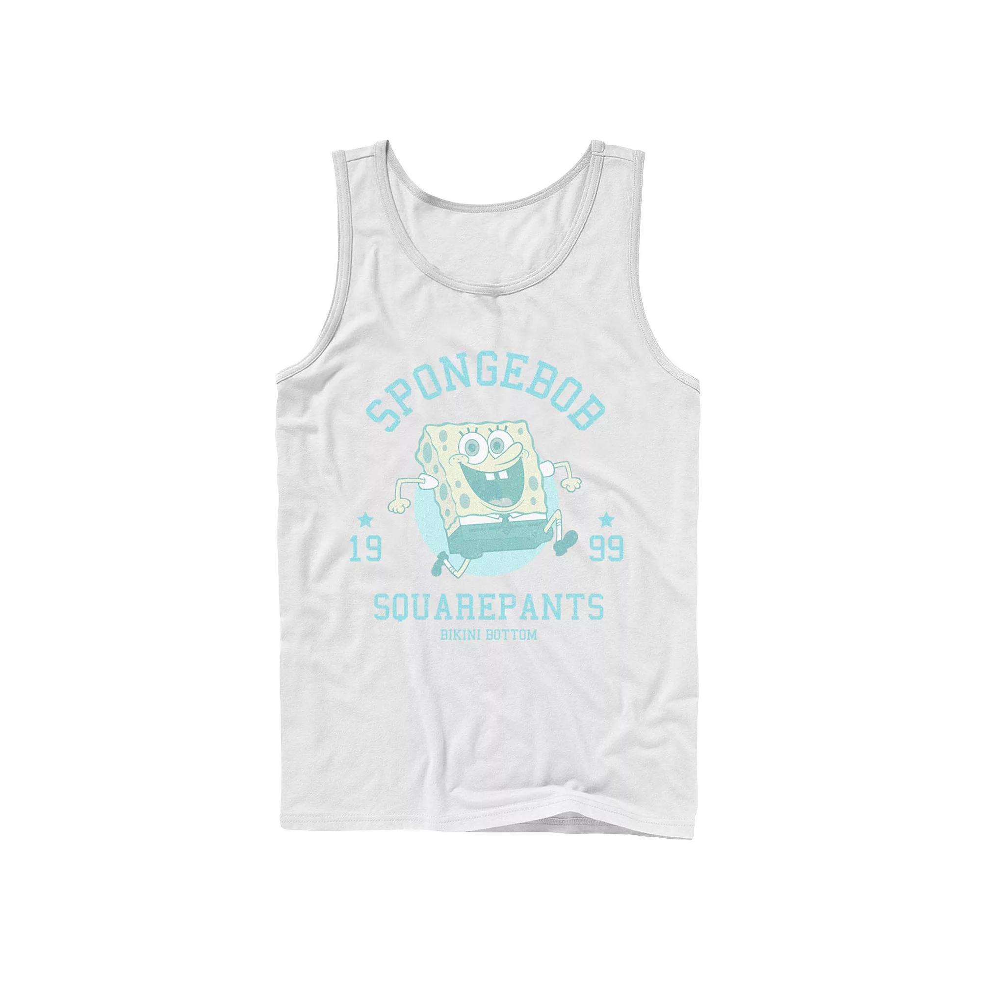 Men's Nickelodeon SpongeBob SquarePants Retro Bikini Bottom Tank Top, Size: Large, White Product Image