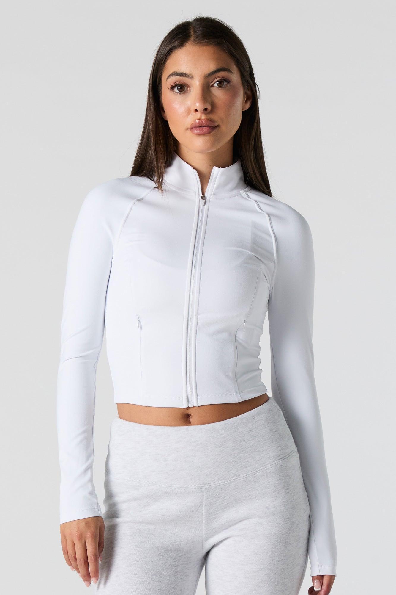 Active Mock Zip-Up Long Sleeve Top Female Product Image