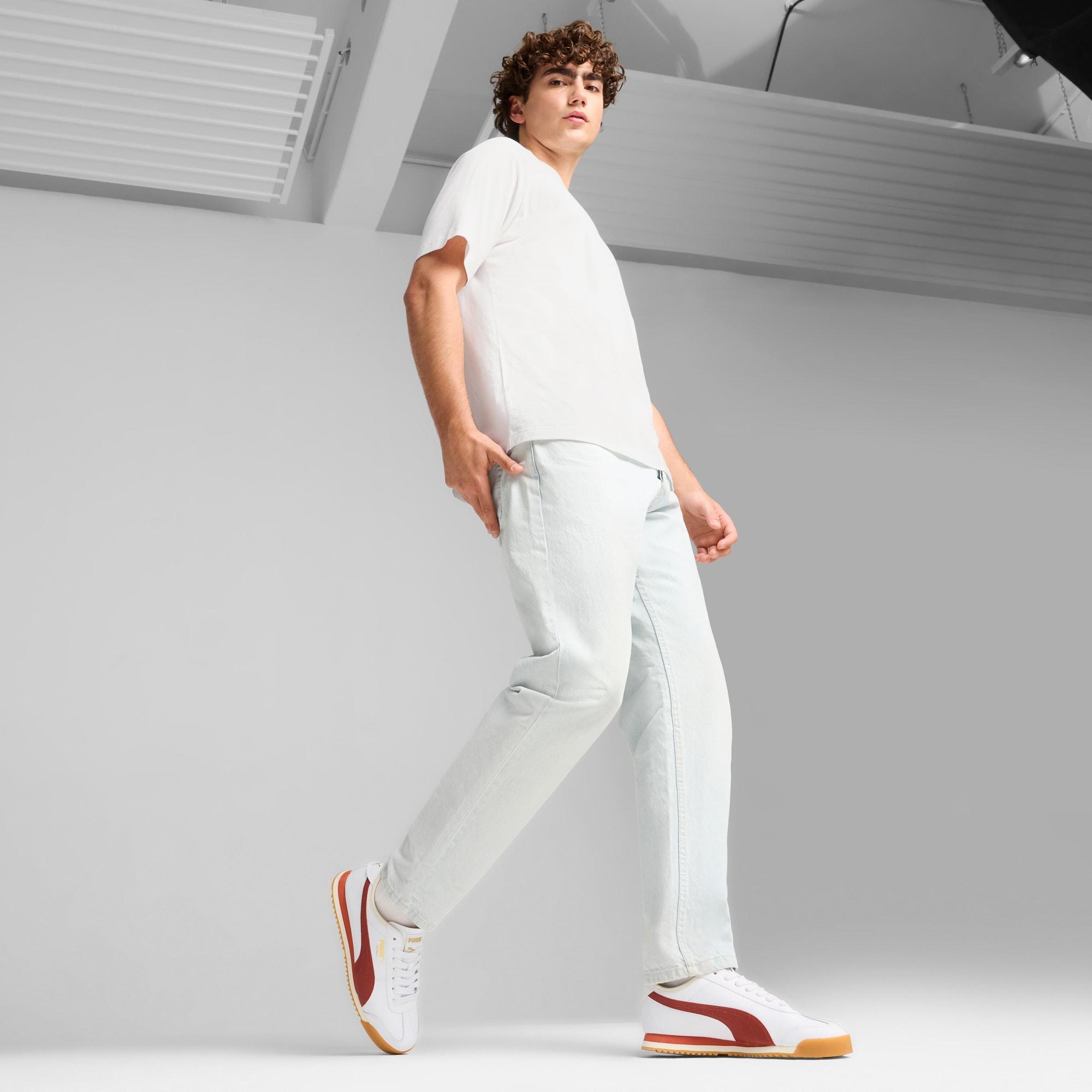 PUMA Roma 68 Revival Mens Sneakers in White/Mars Red/Gum Product Image