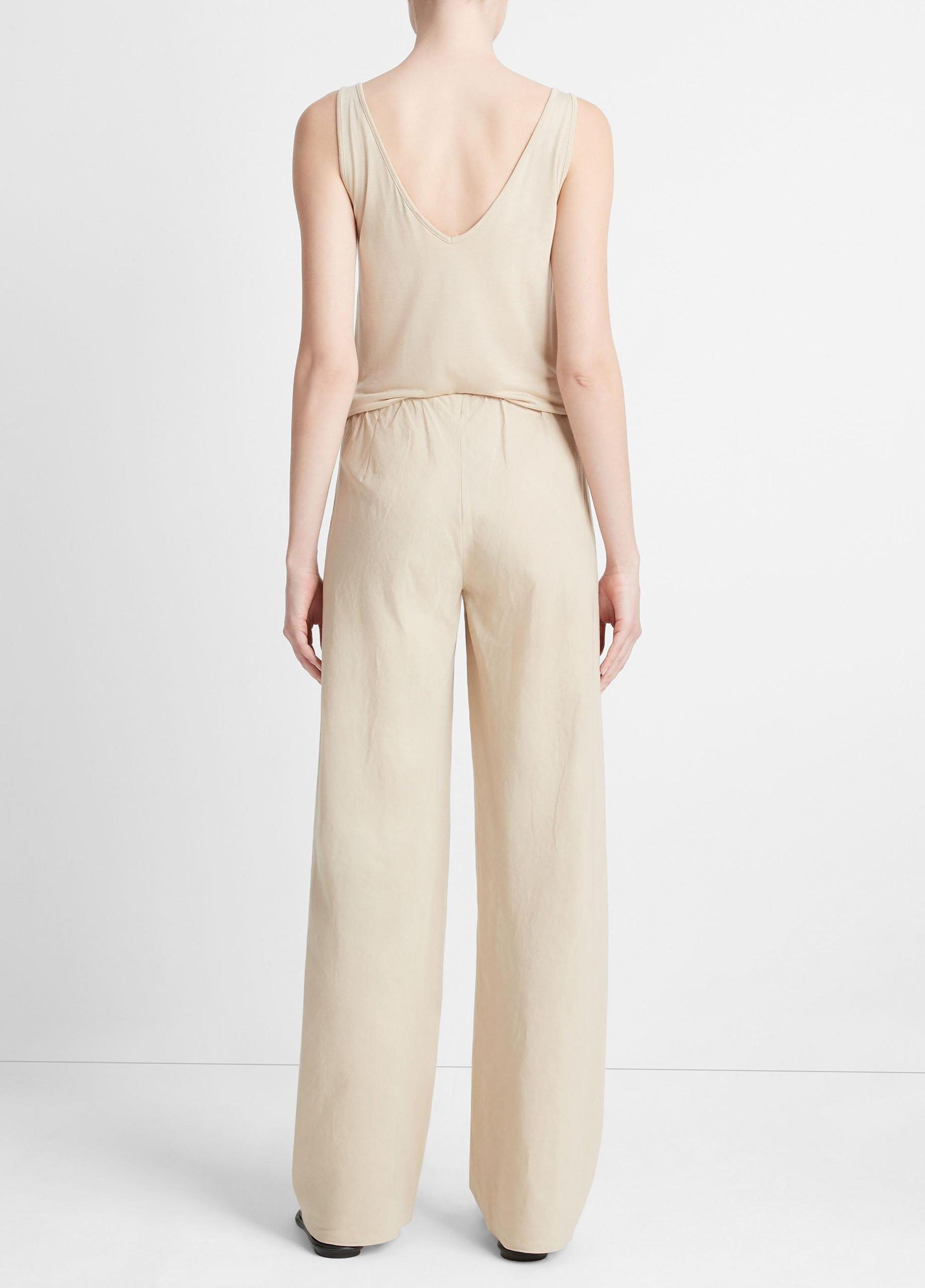 Womens Cotton-Blend High-Waist Bias Pant, Black, Size L Vince Product Image