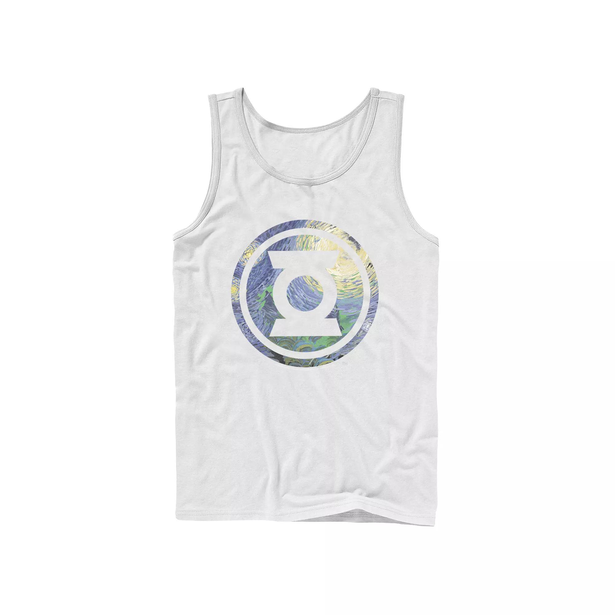 Mens DC Comics Green Lantern Starry Night Logo Tank Top Product Image