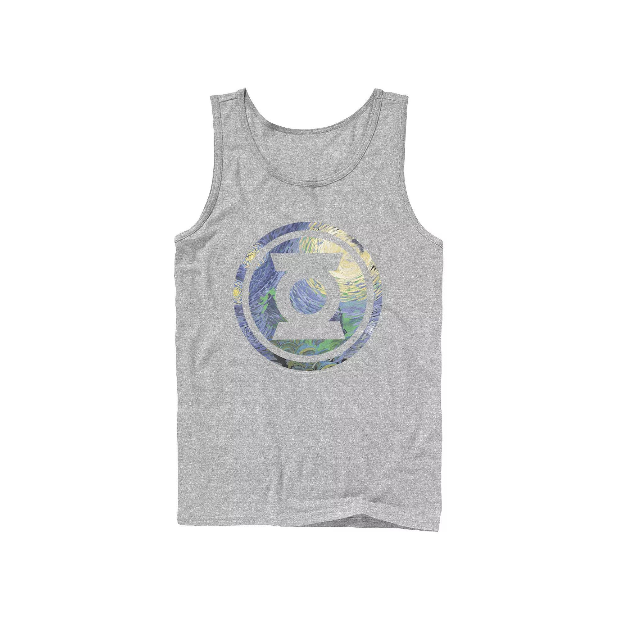 Mens DC Comics Green Lantern Starry Night Logo Tank Top Product Image