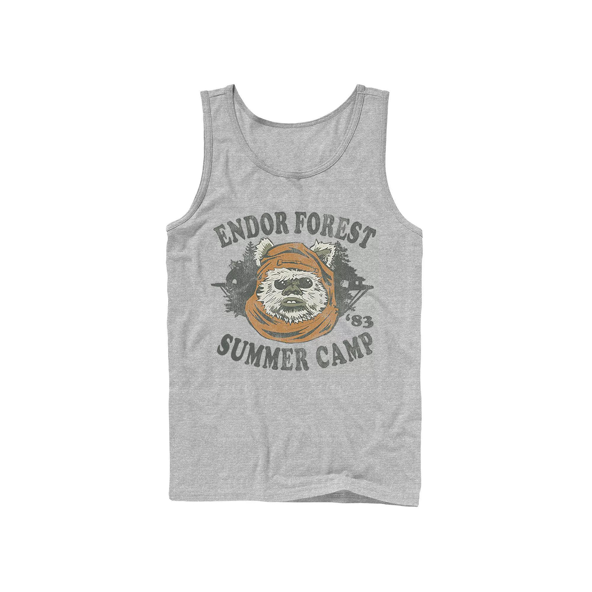 Men's Star Wars Endor Summer Camp Tank Top, Size: Large, Athletic Grey Product Image