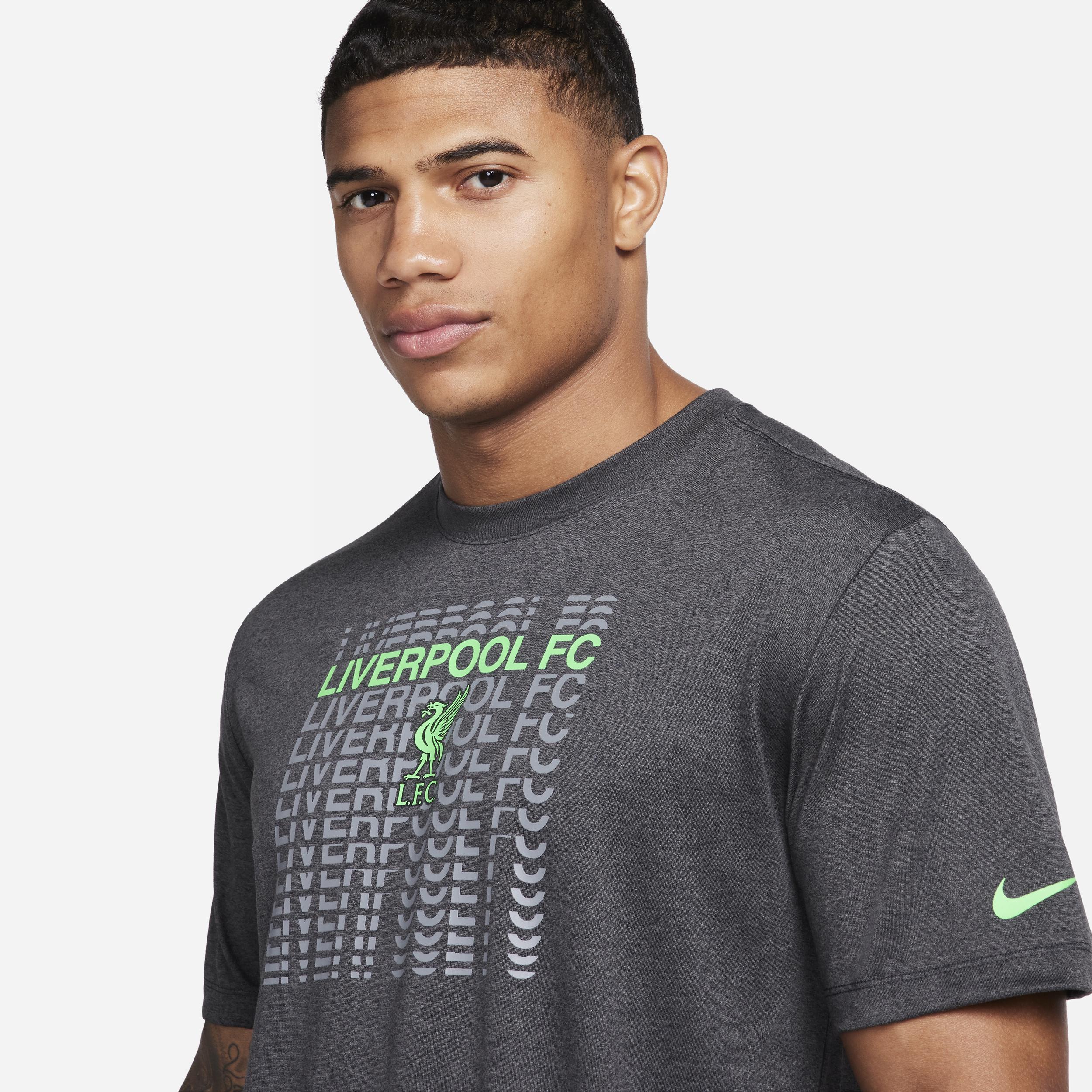 Men's Nike Heather Black Liverpool RLGD��Performance T-Shirt, Size: Small, Lvp Charco Product Image