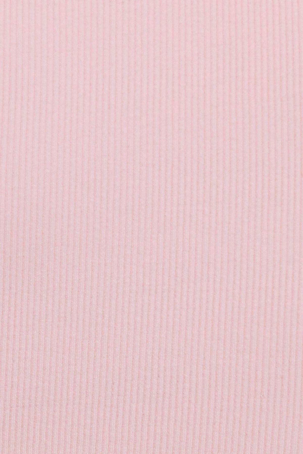 V Neck Ribbed Tee Product Image