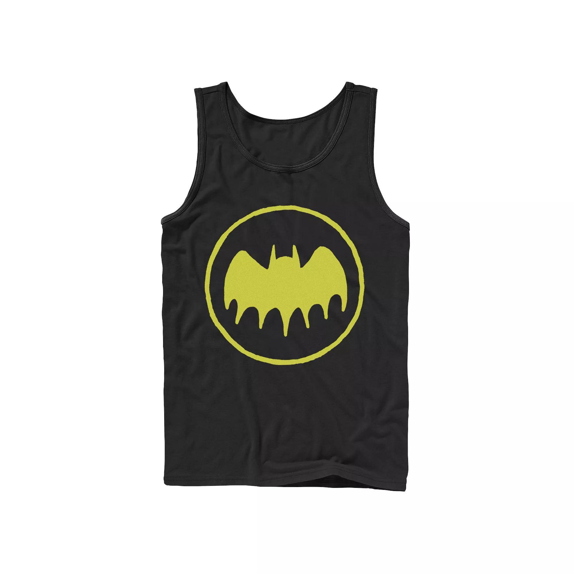 Men's DC Comics Batman Hand Drawn Logo Tank Top, Size: Large, Black Product Image