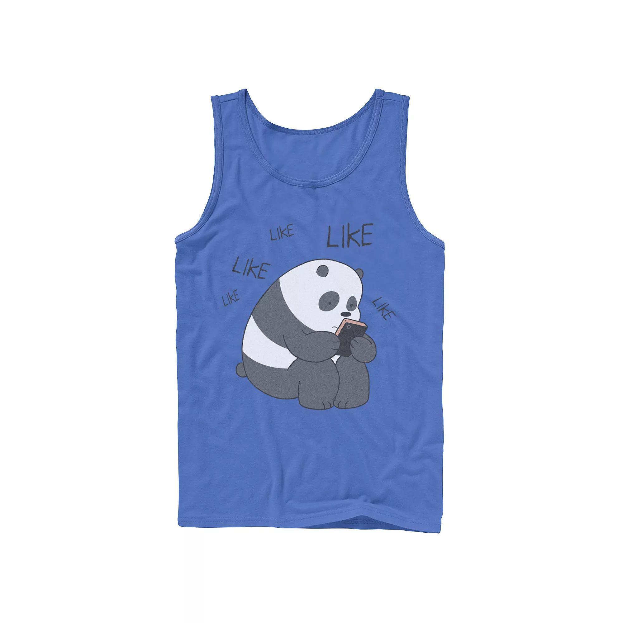 Mens Cartoon Network We Bare Bears Like Texting Tank Top Product Image