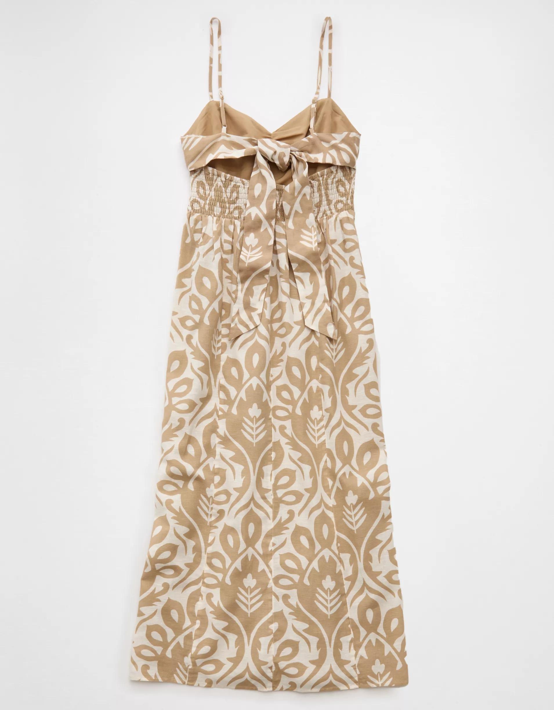 AE Catie Corset Printed Column Midi Dress Product Image