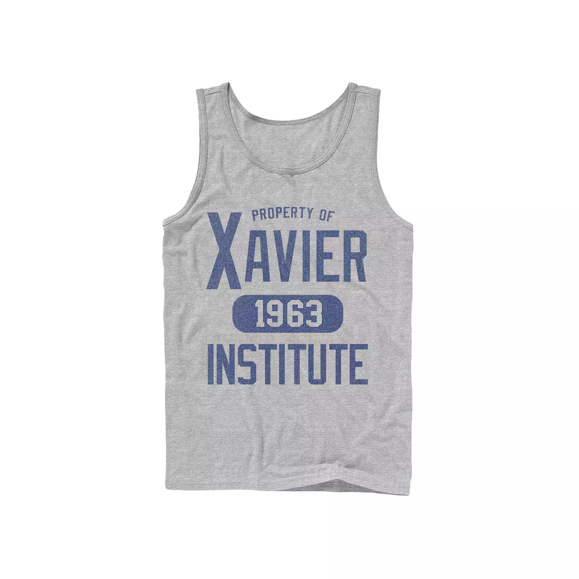 Mens Marvel X-Men Xavier Institute Property Tank Top Athletic Grey Product Image