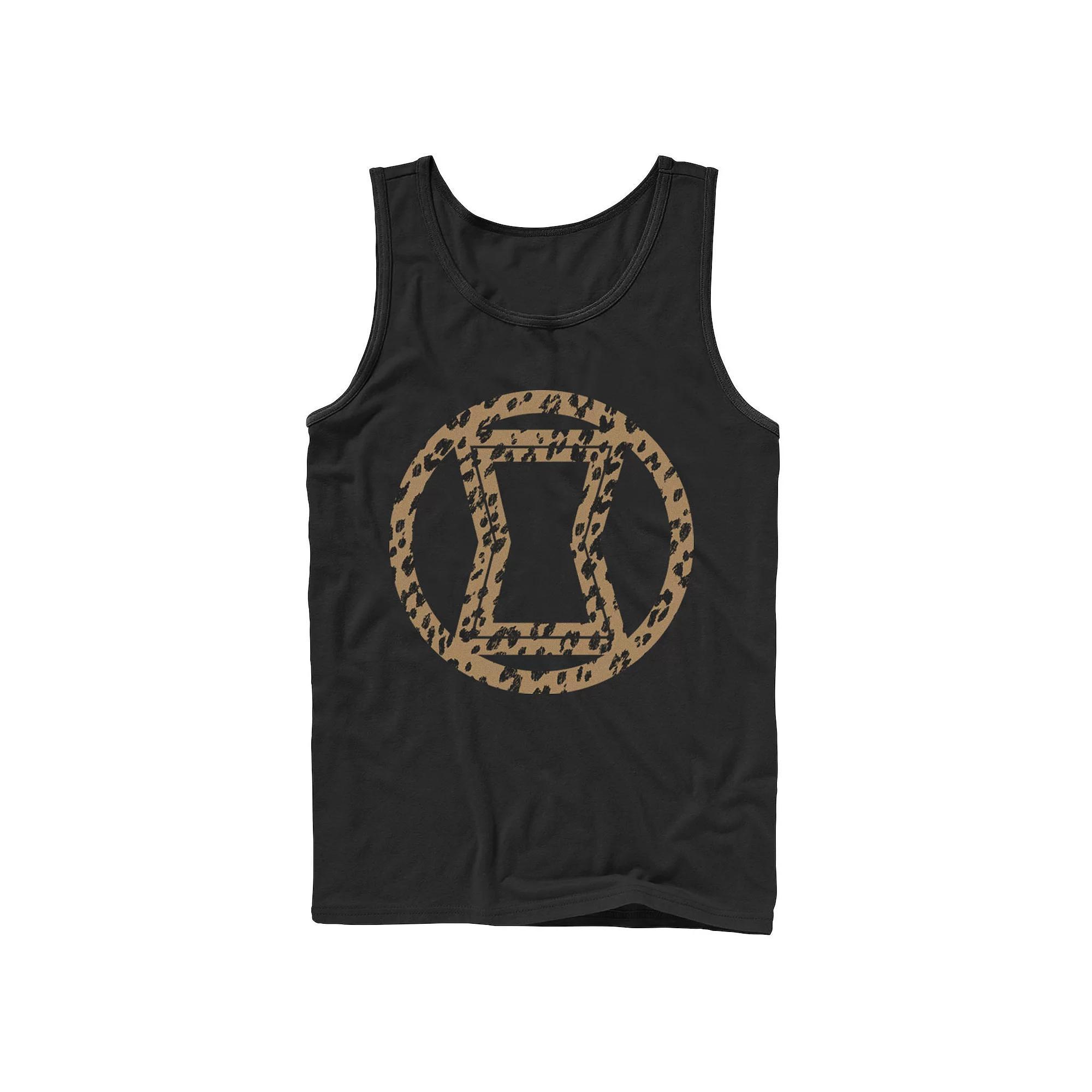 Mens Marvel Widow Leopard Logo Fill Tank Top, Boys Product Image