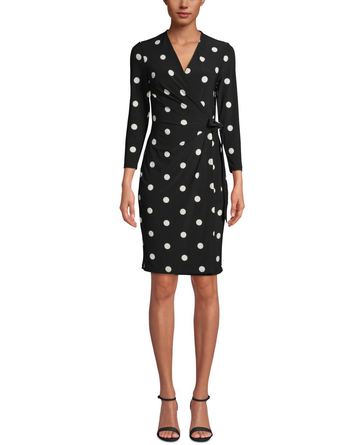 Anne Klein Faux-Wrap Dress Product Image