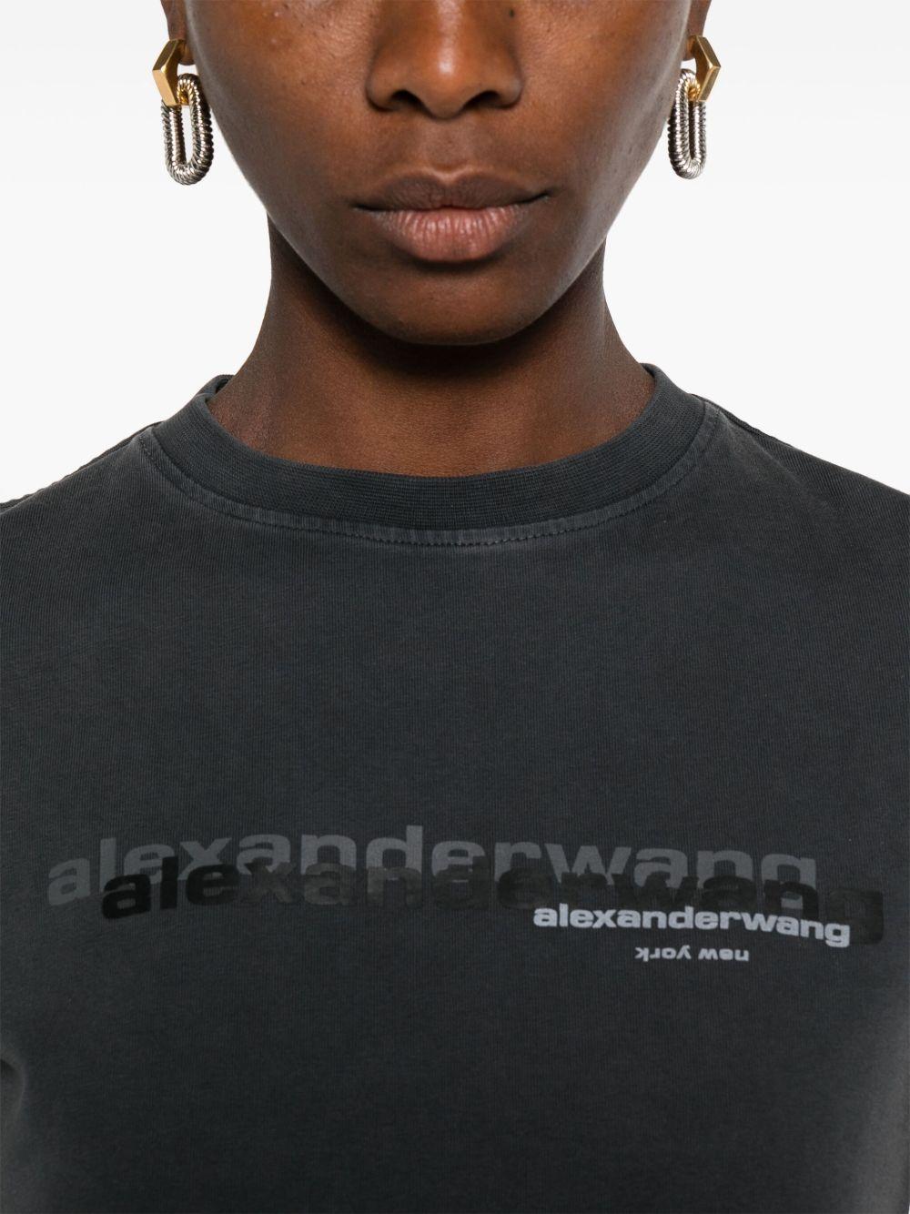 logo-print cotton T-shirt Product Image