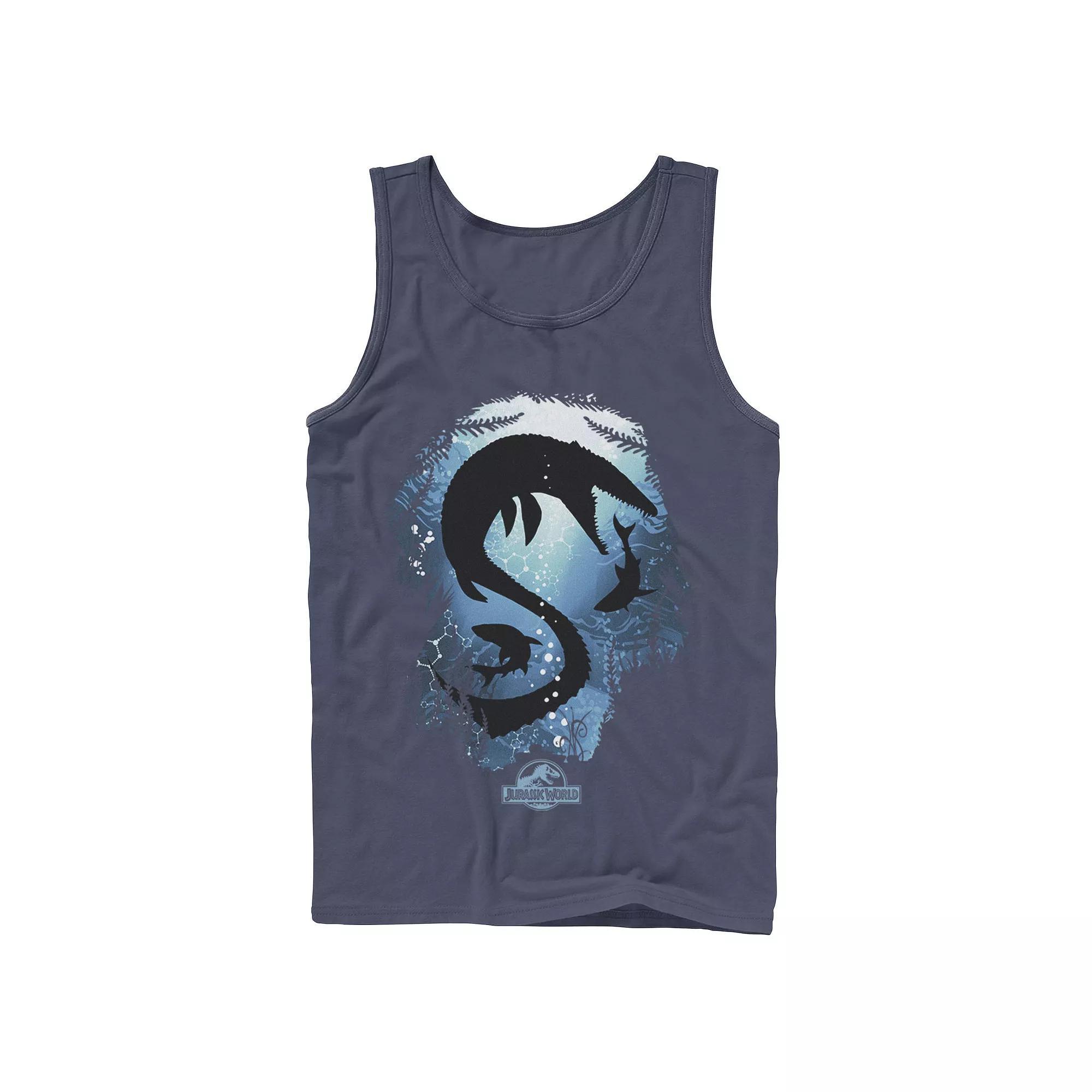 Men's Jurassic World Under Water Fears Graphic Tank Top, Size: XXL, Black Product Image