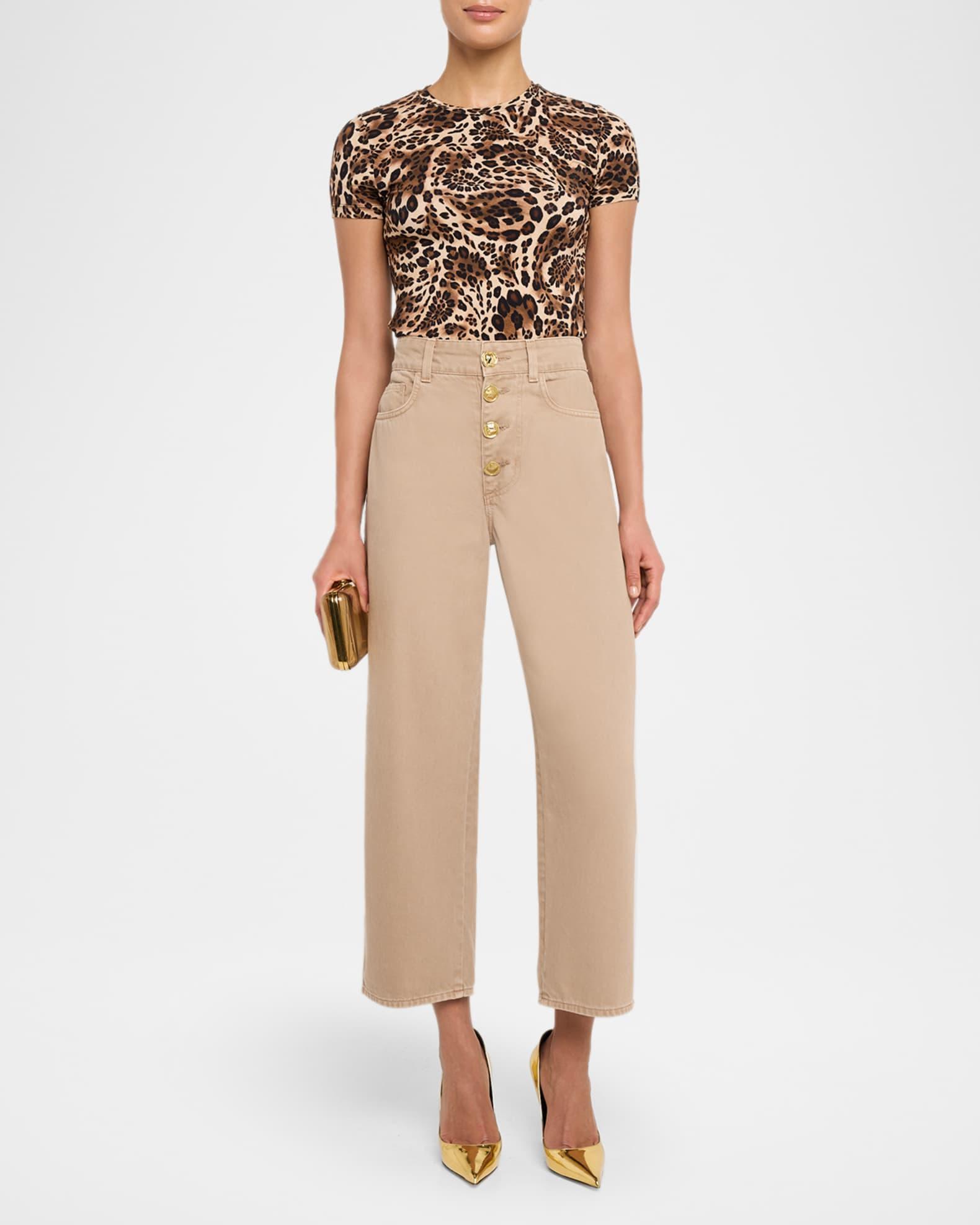 Ressi Short-Sleeve Leopard Paisley Tee Product Image