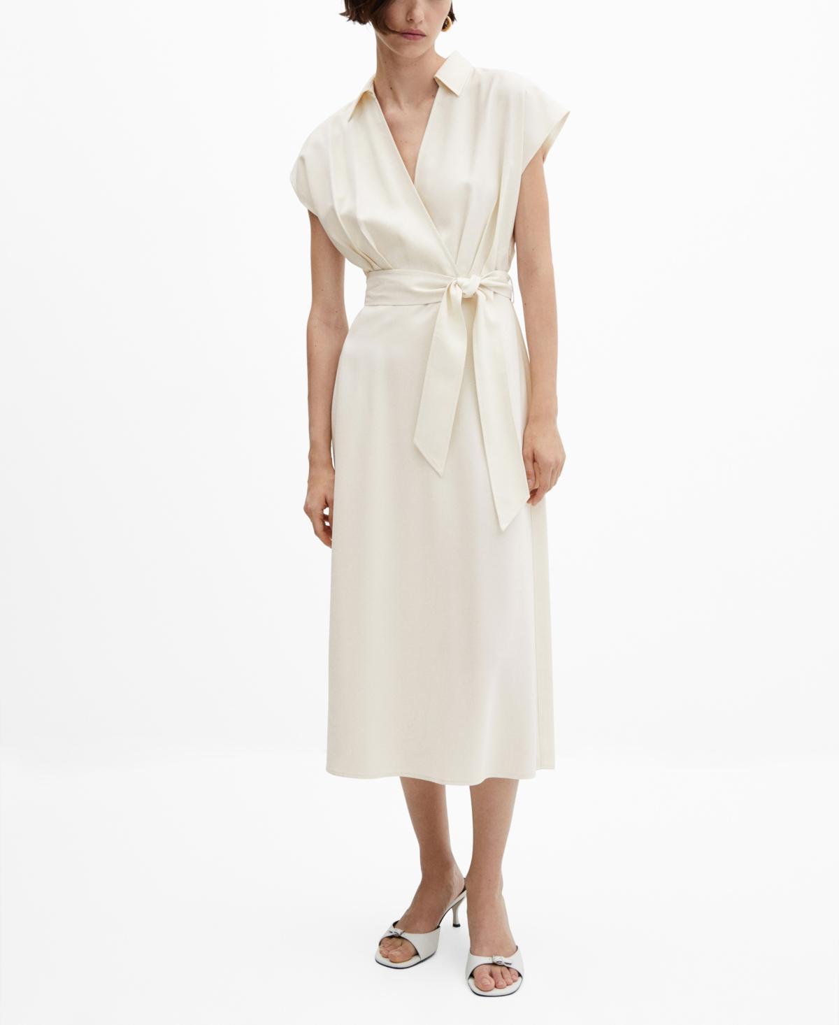 Mango Womens Belt Wrap Dress Product Image