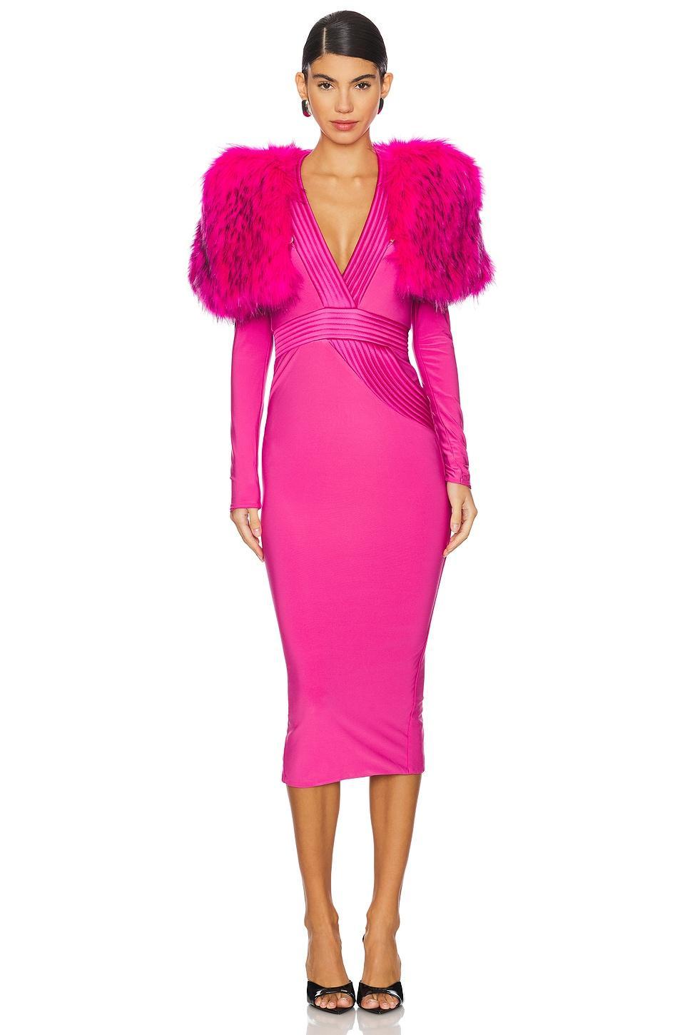 The Heiress Faux Fur 2 Piece Dress Zhivago Product Image