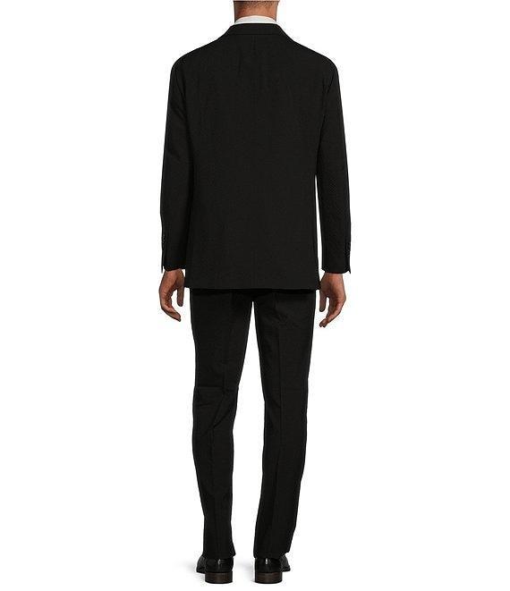 Hickey Freeman Classic Fit Flat Front Seersucker Pattern 2-Piece Suit Product Image