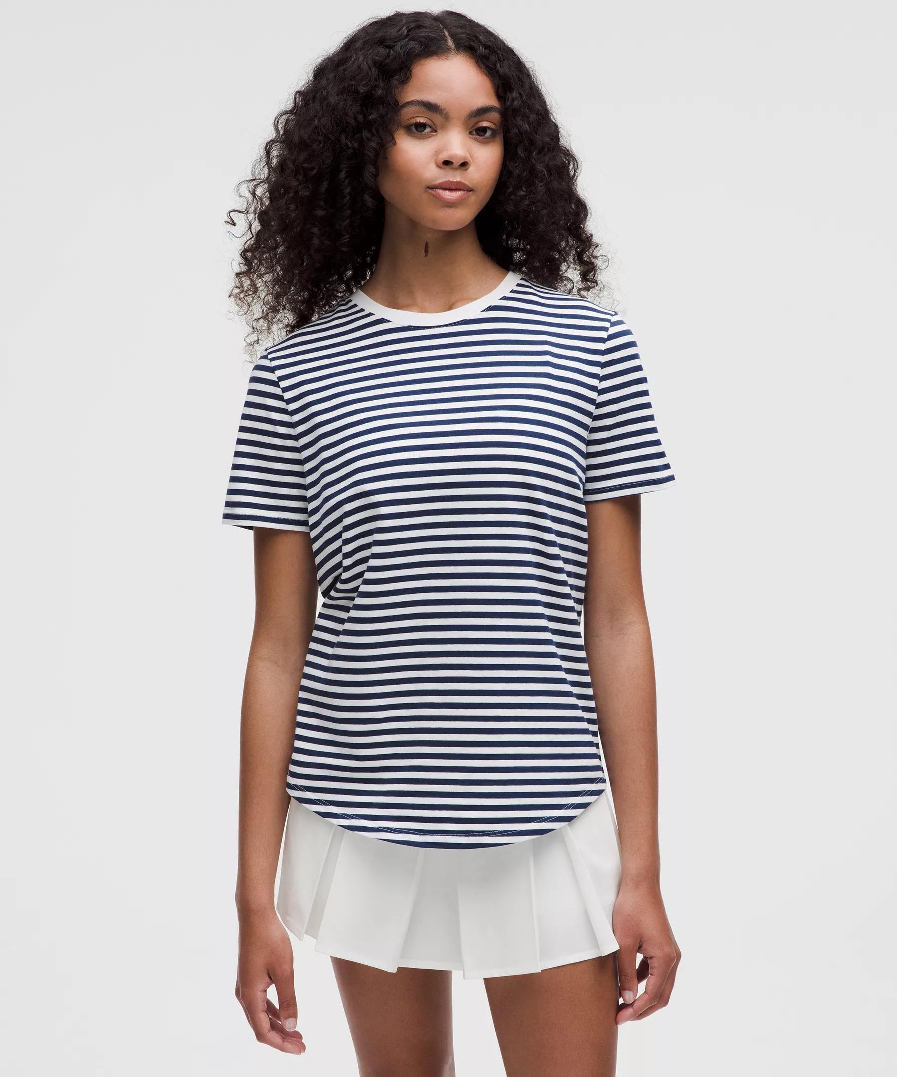 Love Curved-Hem Crewneck T-Shirt Product Image